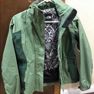The north face shell with matching fleece